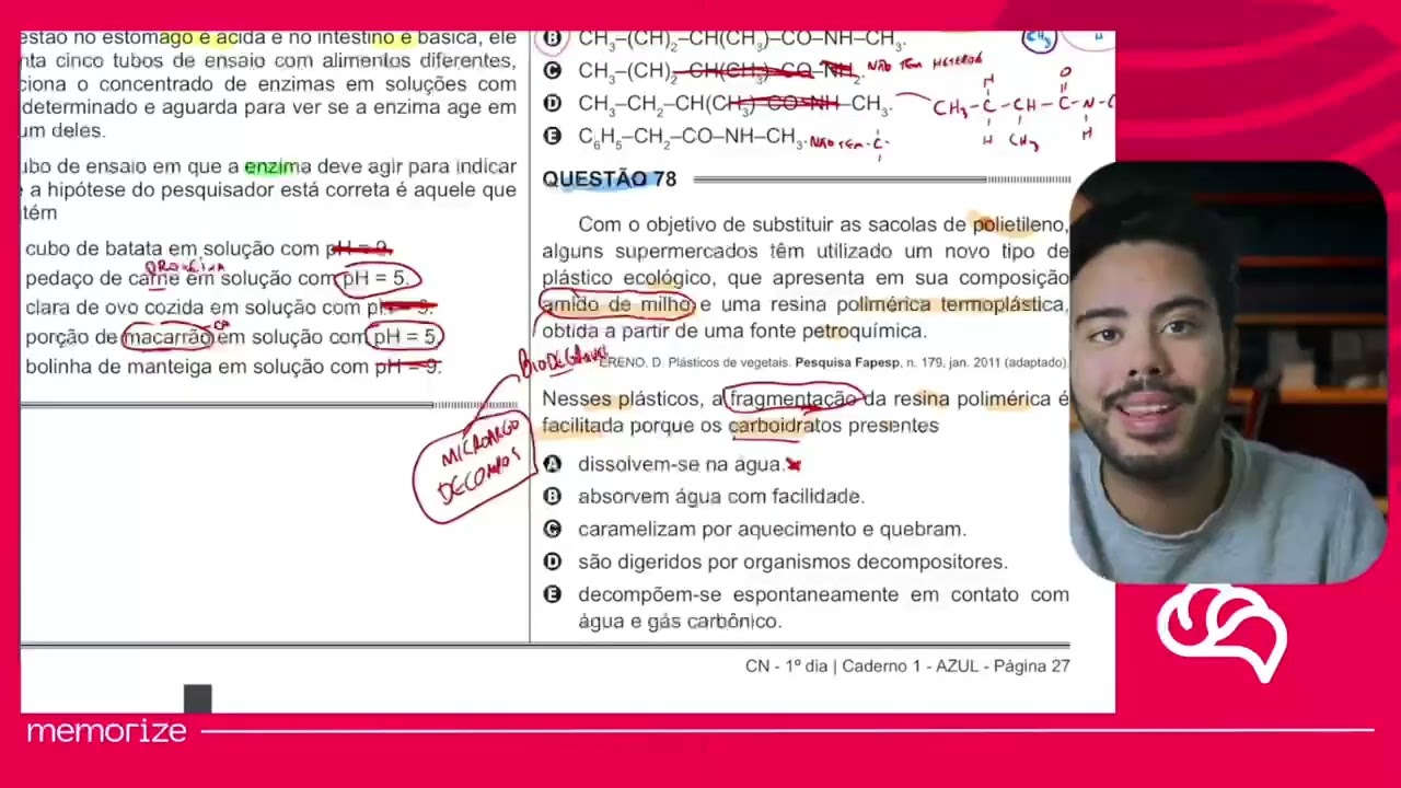 Resolução em Vídeo — Questão 78 ENEM 2014