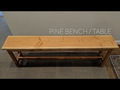 DIY Pine Table / Bench | NATHAN BUILDS