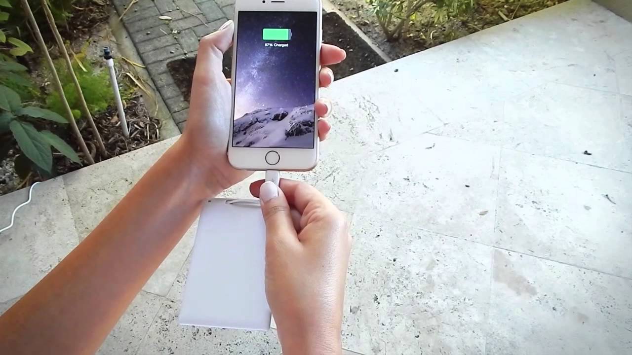 Ultra Slim Charger // Lightning Cable (Silver) video thumbnail