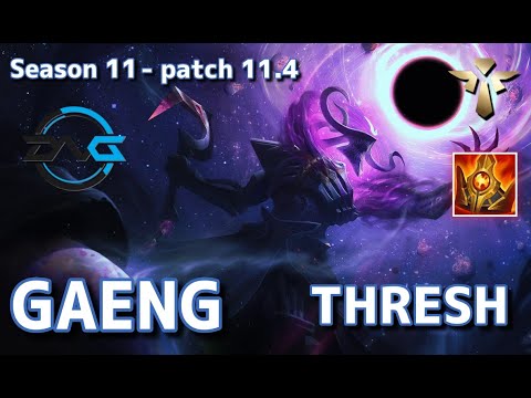 【韓国サーバー/GM/vs Steal】DFM Gaeng スレッシュ(Thresh) VS ブリッツクランク(Blitzcrank) SUP - Patch11.4 KR Ranked【LoL】