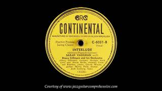 Sarah Vaughan (1944) FIRST RECORDING [NIGHT IN TUNISIA]