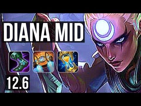 DIANA vs KAI'SA (MID) | 10/1/2, 1.6M mastery, Legendary, 600+ games | BR Challenger | 12.6