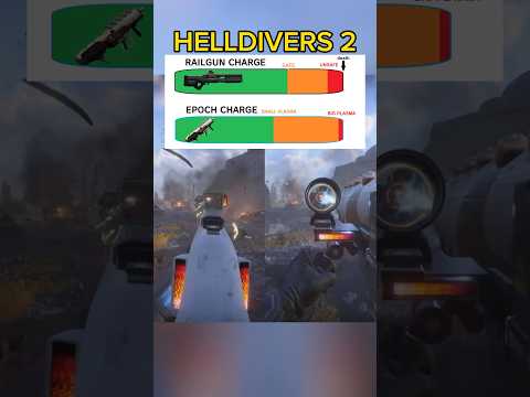 RS-422 RAILGUN vs PLAS-45 EPOCH Charging Comparison - Helldivers 2