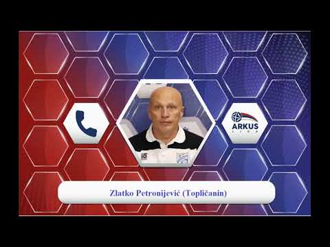 Najava 13. kola (muškarci) ARKUS lige - trener ekipe Topličanin - Petronijević Zlatko