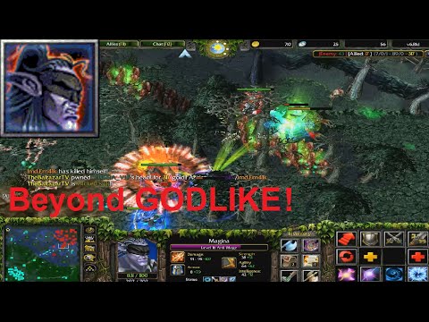 DotA 6.81d - Magina, Anti-Mage Beyond GODLIKE !