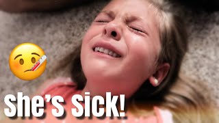 SHE&#39;S SICK AND CONTAGIOUS! - VERY EMOTIONAL / SHE GOT SENT HOME FROM SCHOOL IN TEARS