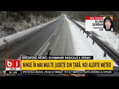 NOI ALERTE METEO - NINGE IN MAI MULTE JUDETE DIN TARA_Stiri b1_6 martie 2021