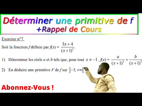 Usual PRIMITIVE||determination of a and b by the undetermined coefficient method (identification)