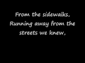 Story Of The Year  Sidewalks (Lyrics)
