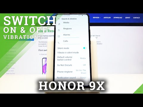 How to Enter Vibration Settings in Honor 9X  - Set Up Notifications