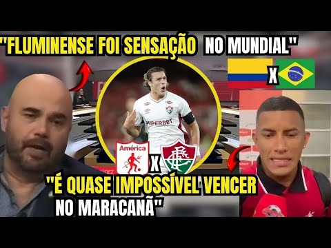TV COLOMBIANA EM CHOQUE COM A VITÓRIA DO FLUMINENSE CONTRA O AMÉRICA DE CALI.