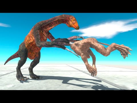 THERIZINOSAURUS & ROCKY custom vs EVERY UNIT   Animal Revolt Battle Simulator