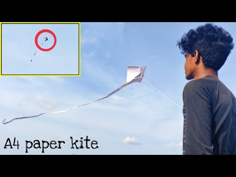 How to make a A4 sheet paper kite
