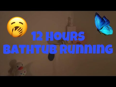 Bathtub Filling Loop ASMR - 12 Hours of Candle Lit White Noise for Sleep 😴