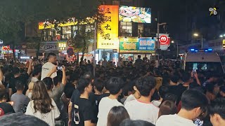 广东深圳：上百摊贩堵路抗议城管暴力，千人围观僵持至凌晨（2025.07.05、06）
