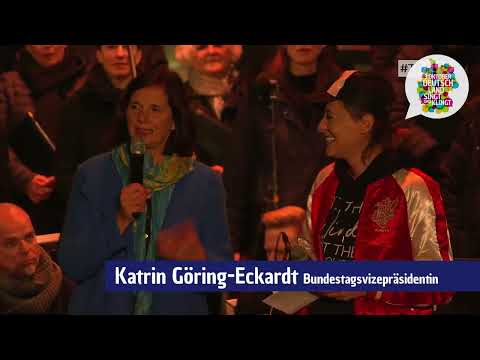 33 Jahre Mauerfall | Kerzen als Zeichen für Einheit mit Katrin Göring-Eckardt am 3. Oktober 2022