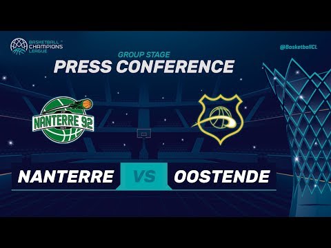 Nanterre 92 v Oostende - Press Conference - Basketball Champions League