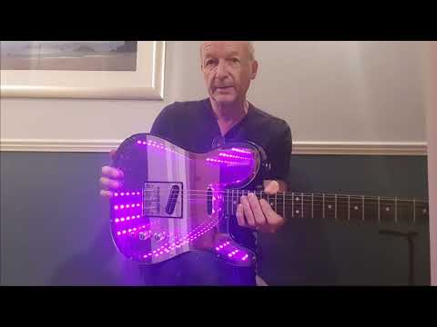 Infinity Mirror Guitar with sound to light.