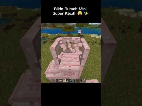 Build a Super Small Mini House! 😅✨ #minecraft