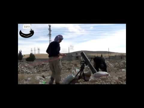 استهداف مقرات النظام على أطراف مدينة يبرود بقذائف الهاون من قبل اللواء الأول تركماني