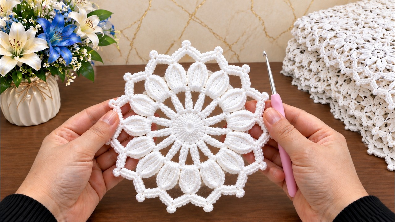Surprisingly easy. 😯 A very easy, step-by-step tutorial on making a crochet motif for beginners.