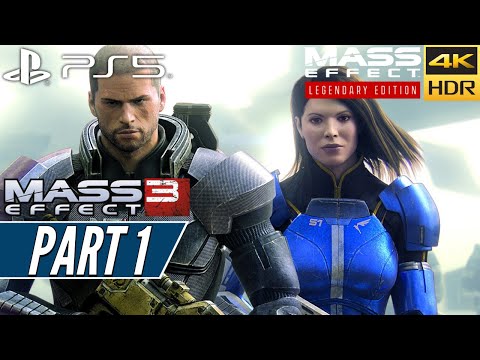 MASS EFFECT 3 LEGENDARY EDITION (PS5) Walkthrough Gameplay PART 1 [4K 60FPS HDR] - No Commentary
