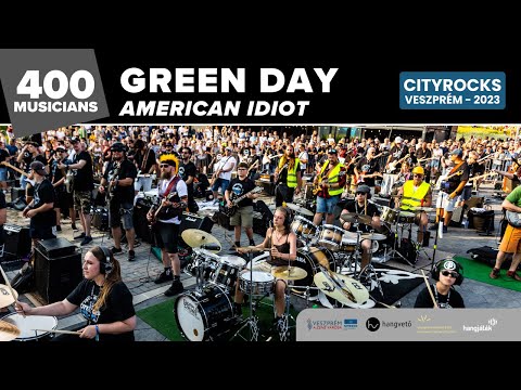 American Idiot (Green Day) - 400 musicians (The biggest rock flashmob in Central Europe) @CITYROCKS