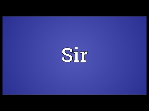 Sir Meaning