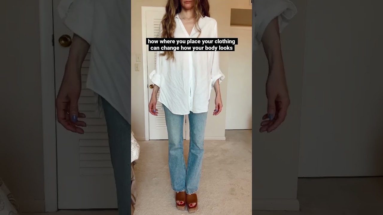 how where you place your clothing can affect how your body shape looks 💘 #hourglassfigure #fashion