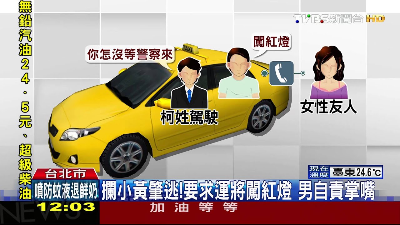 攔小黃肇逃!機警運將 聽乘客「我輾到人了」