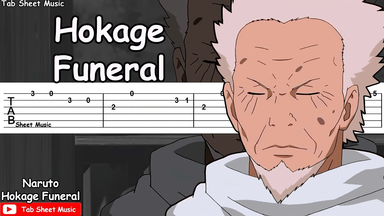 Naruto OST - Hokage Funeral (Grief and Sorrow) Guitar Tutorial