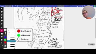 Mapping the 13 Colonies
