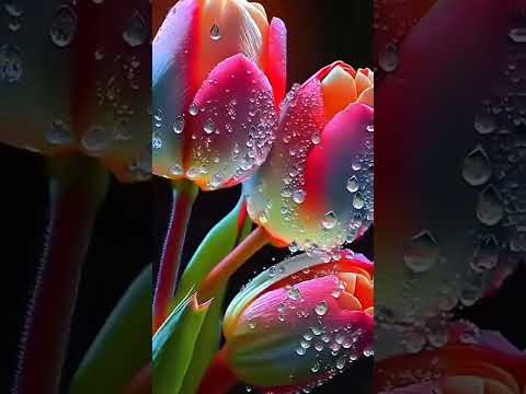 A​#Tulips​#Flowers​#Nature​#Animation​#Beautiful​#Floral