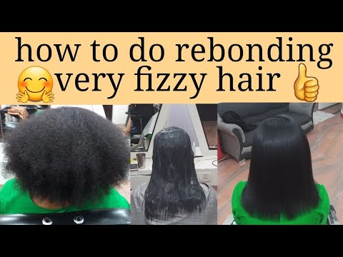 How to do rebonding (very frizzy hair)
