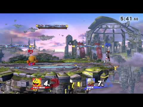 SSB4: Snack (Pac-Man) vs MWA (Sheik)