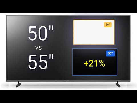 50 vs 55 Inch TV Size Comparison – How BIG is the Difference Really?
