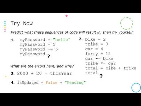 Gcse Python 4 Data Types