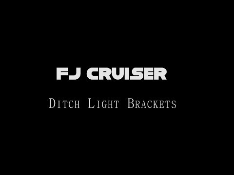 2006-2014 Toyota FJ Cruiser Ditch Light Brackets - Stainless Steel