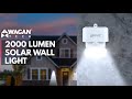 2000 Lumen Solar Wall Light - First Look & Features (item #8569)