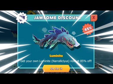 GOT LUMINITE 85% OFF (NEW JAWSOME DISCOUNT JUNE 2023) - Hungry Shark Evolution