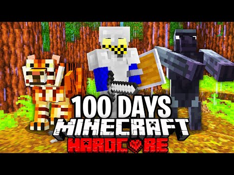 100 Days in the AMAZON RAINFOREST in Hardcore Minecraft..