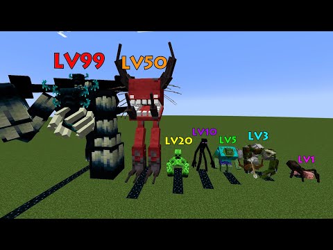 Sculk Generation by All MUTANT Mobs in Minecraft - Which MUTANT Mob Will generate most Sculk?