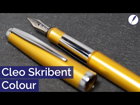 Cleo Skribent Colour in gelbgold - Füller Review deutsch