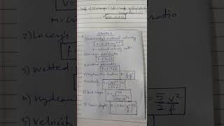 Canals Formula List || Irrigation Engineering || Gate, ESE, SSC JE