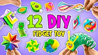 Let’s Make 12 MOST VIRAL Paper Fidget Toy Crafts || EASY TUTORIAL🤩