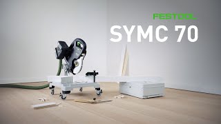 FESTOOL Akumulátorová pokosová pila na lišty SYMMETRIC SYMC 70 EB-Basic   577424