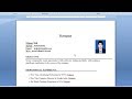 How To Create A Resume In Microsoft Word MS Word में रिज्यूमे कैसे ब