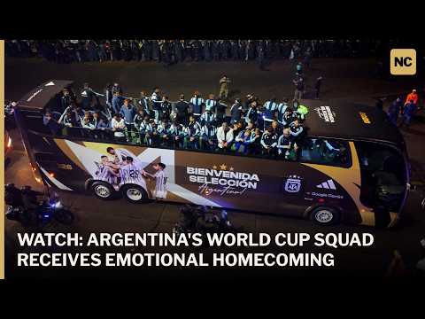 FULL ARRIVAL: Argentina Returns Home After Falling to Spain in the World Cup Final | AD1W