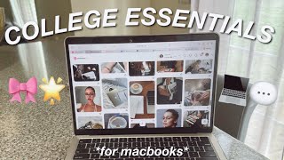 MACBOOK COLLEGE ESSENTIALS 2025! 