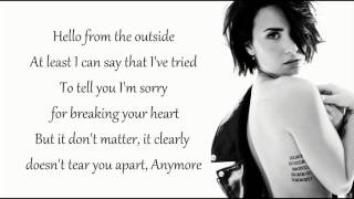 Demi Lovato Hello Adele [Lyrics] Aprende Ingles Online